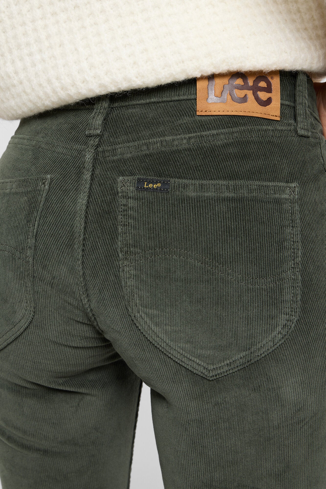Marion straight jeans - Olive Gray